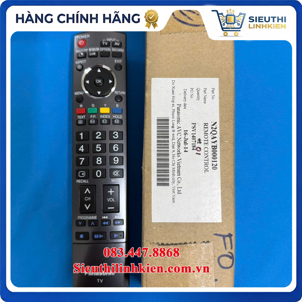 Điều Khiển Từ Xa Tivi Panasonic TH-42PV700 TH-50PV700H