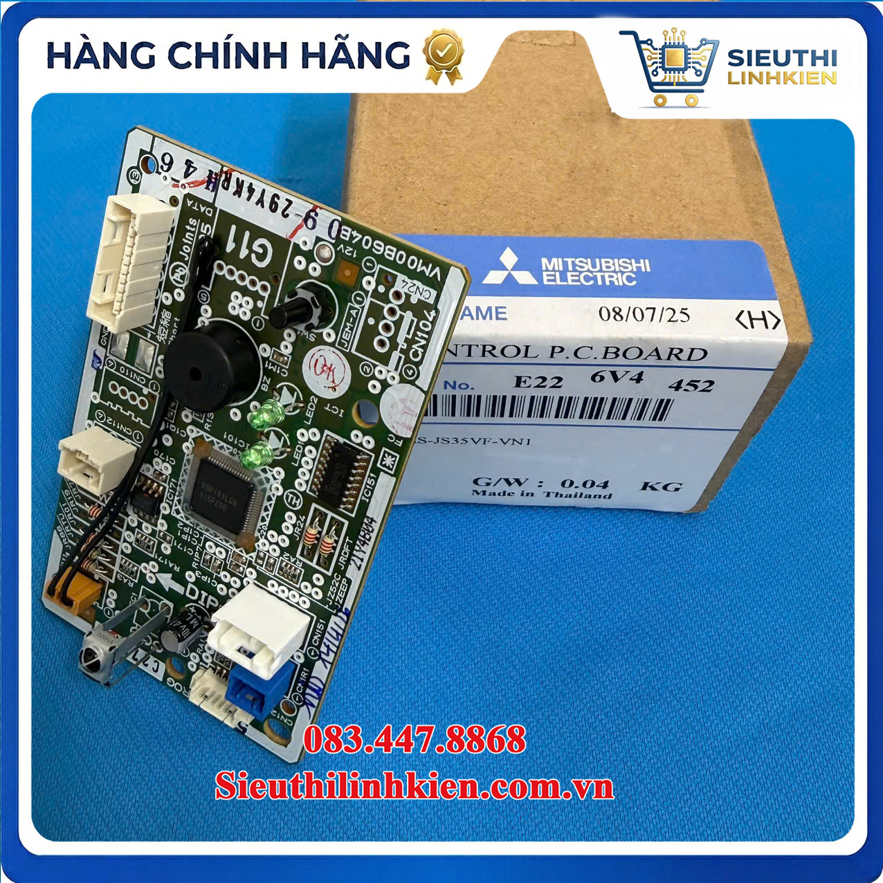 Bảng Mạch Điều Khiển Điều Hòa Mitsubishi MS-JS35VF-VN1