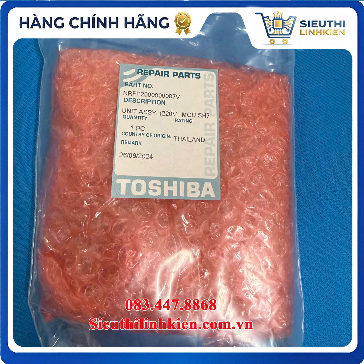 Bộ Bo Nồi Cơm Điện Toshiba RC-18NMFVN / RC-18NTFV / RC-10NMF Mã R7161021180003 - Ảnh 4