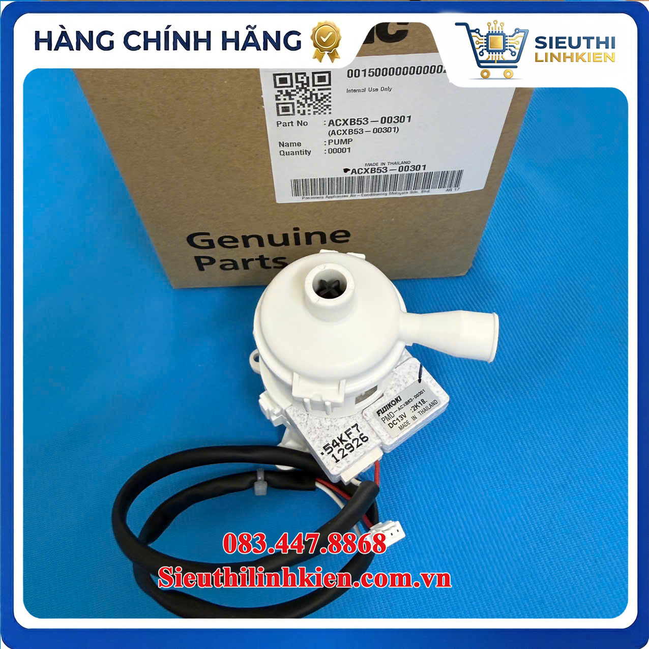 Bơm Nước Ngưng Điều Hòa Panasonic S-30PU2H5-8 Mã ACXB53-00301 Chính Hãng