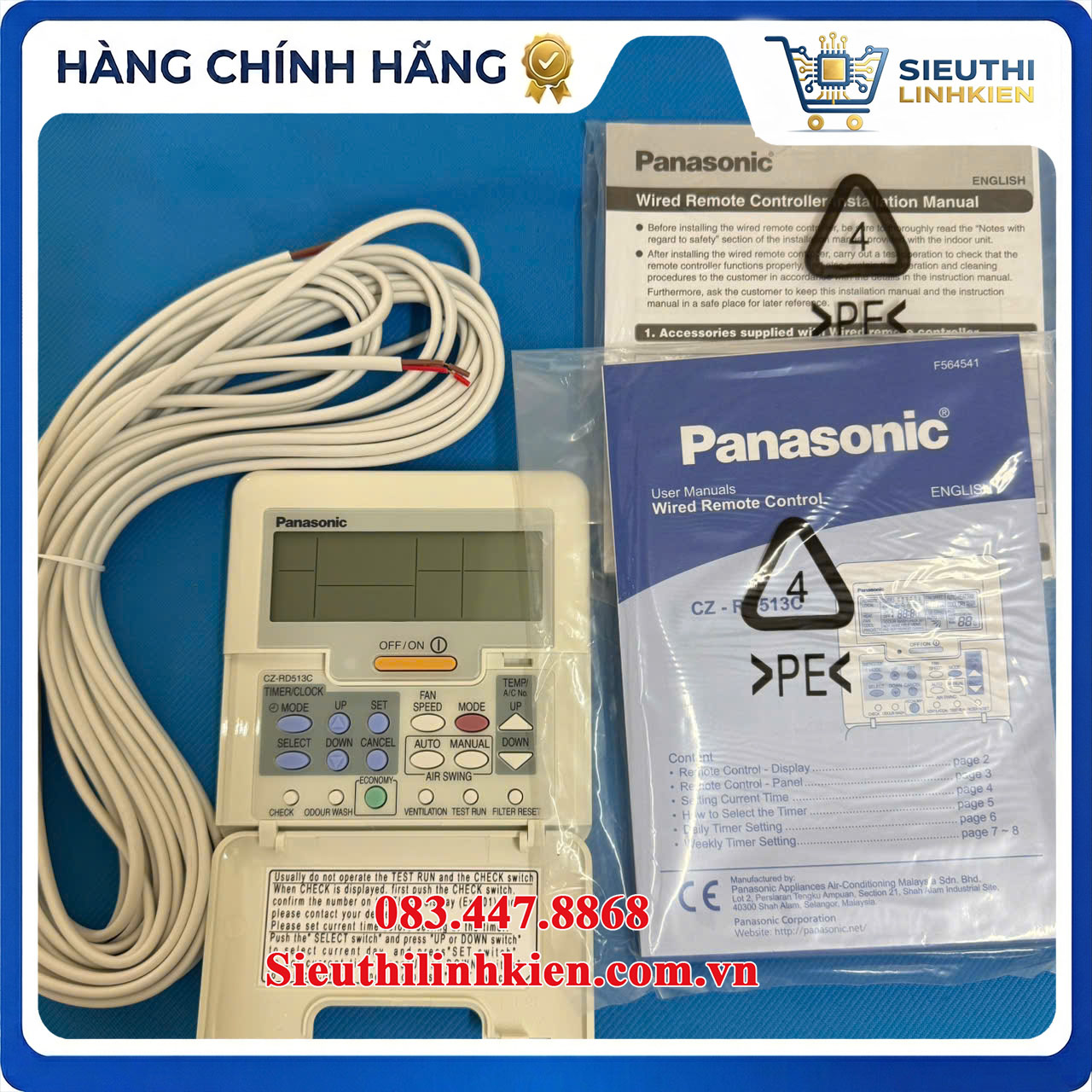 Điều Khiển Điều Hòa Âm Trần Panasonic CS-T24KB4H52 CS-T43KTH52 CS-T34KB4H52