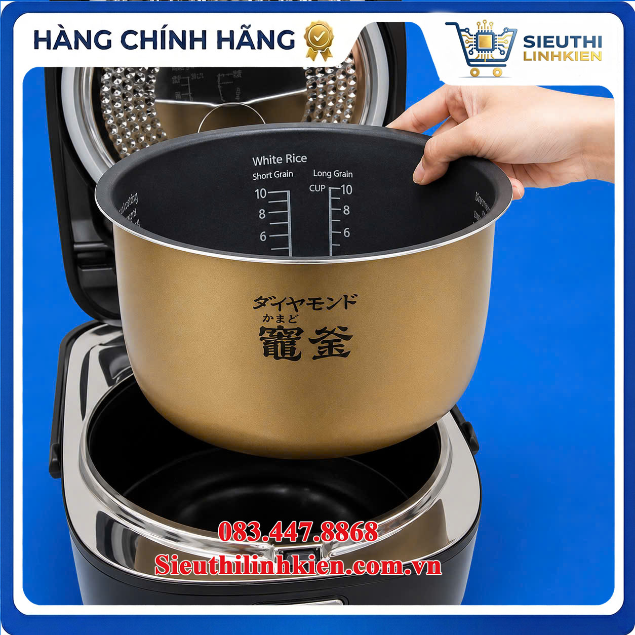 Lòng Nồi Cơm Điện Panasonic ARE50TG45 Model SR-HB184 Chính Hãng