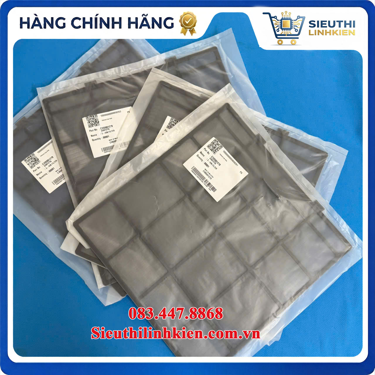 Lưới Lọc Bụi Điều Hòa Panasonic CWD001279 Bộ Lưới Lọc Bụi Điều Hòa Panasonic CWD001279
