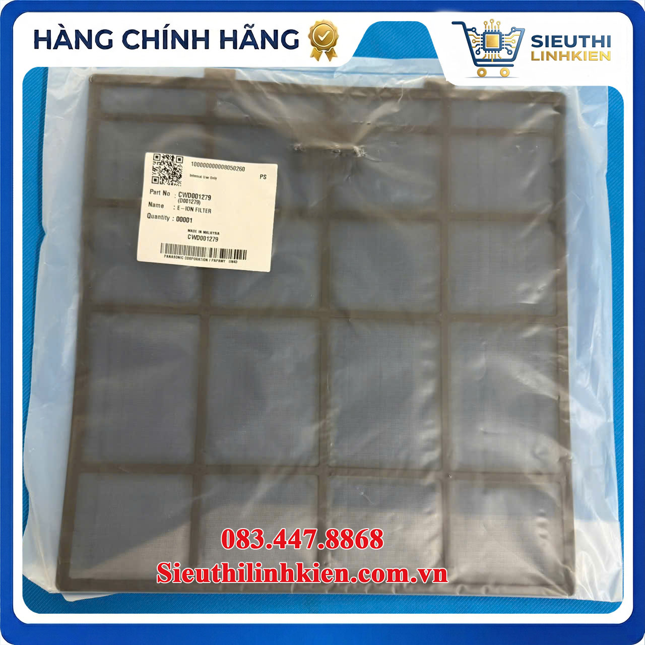 Lưới Lọc Bụi Điều Hòa Panasonic CWD001279 Dùng Cho Model CS-S10NKH-8, CS-PU9UKH-8, CS-XU12UKH-8 - Ảnh 5