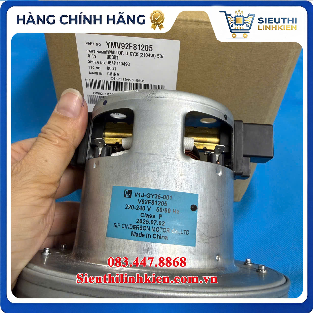 Mô Tơ Máy Hút Bụi Panasonic MC-CL605KN49 Mã YMV92F81205 Chính Hãng