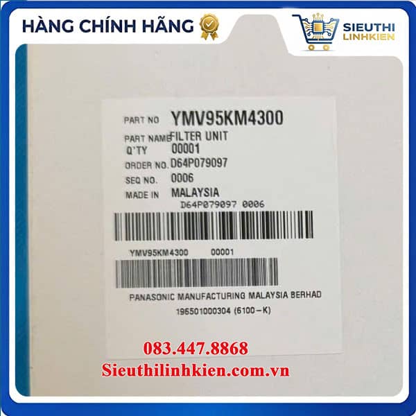 Bộ Lọc Máy Hút Bụi Panasonic Chuẩn Mã YMV95KM4000 Bộ Lọc Máy Hút Bụi Panasonic MC-CL563RN46-VN MC-CL565KN46-VN Mã YMV95KM4000 Chính Hãng