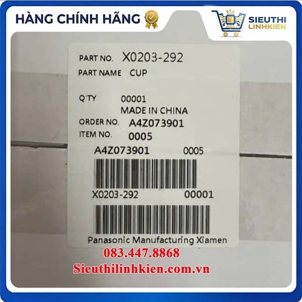 Hộp Đựng Cối Thủy Tinh Máy Xay Panasonic Mã X0203-292 Cối Thủy Tinh Mã X0203-292 Dùng Cho Máy Xay Panasonic MX-MG53C1, MX-EX1561, MX900 Chính Hãng
