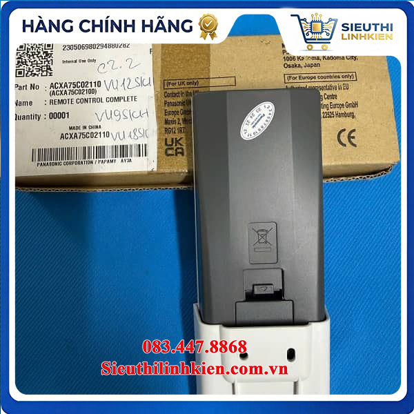 Điều Khiển Từ Xa Máy Lạnh Panasonic CS-VU9SKH-8 CS-VU12SKH-8 CS-VU18SKH-8 ACXA75C02110 Chính Hãng