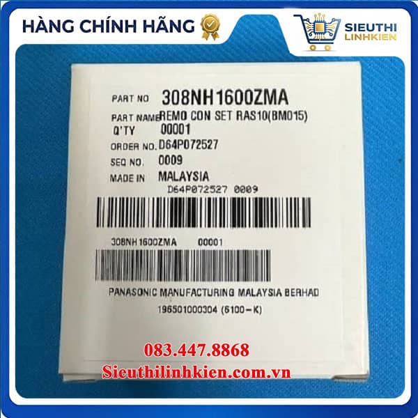 Điều Khiển Từ Xa Quạt Panasonic F-308NH Mã 308NH1600ZMA Chính Hãng - Ảnh 4
