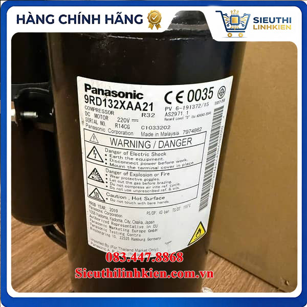 Máy Nén (Block) Máy Lạnh Panasonic U-21PZ3H5 Mã 9RD132XAA21 Chính Hãng Máy Nén (Block) Máy Lạnh Panasonic U-21PZ3H5 Mã 9RD132XAA21 Chính Hãng
